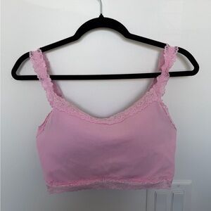 PINK Pink Lace Trim Camisole